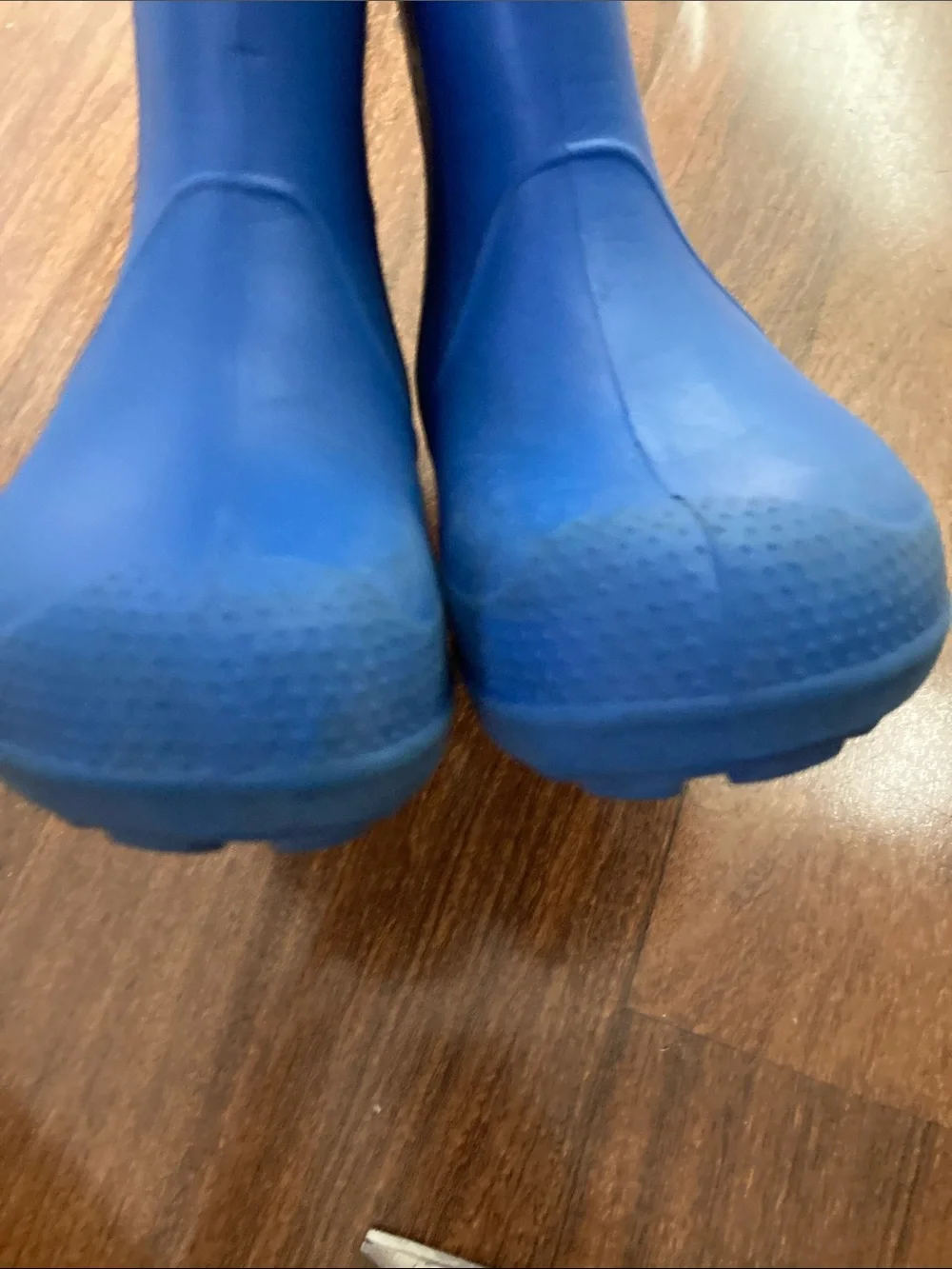 CROCS Kids Blue Pull Rain Boots Sz 13